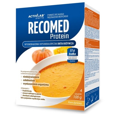 ACTIVLAB RECOMED PROTEIN KREM 100G ZUPA SMAK DYNIOWY 1 SASZETKA