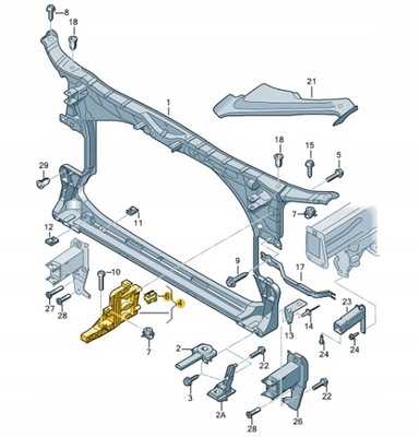 КРОНШТЕЙН КРІПЛЕННЯ ФОНАРІ ЛІВІ AUDI A7 4G8805607A