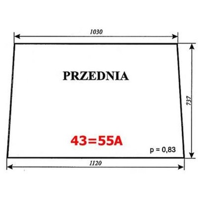 VENTANAS PARTE DELANTERA MF-255 CABINA LUBSKO  