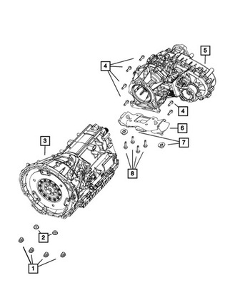 ПОДУШКА КОРОБКИ ПОД КОРОБКИE WRANGLER JL 3.6 18+ 68236162AB