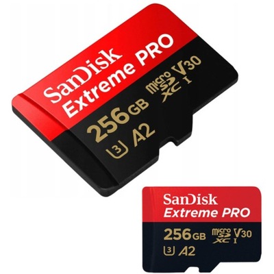 Karta microSD SanDisk Extreme Pro 256GB 200MB