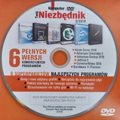 3/2018 TWÓJ NIEZBĘDNIK - KOMPUTER ŚWIAT PŁYTA DVD