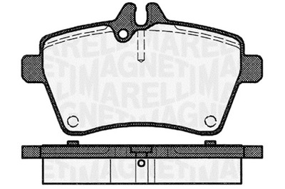 MAGNETI MARELLI ZAPATAS DE FRENADO MERCEDES GASOLINA A-CLASS B-CLA  