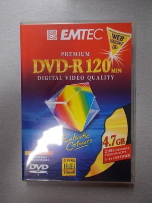 Płyta DVD Emtec PREMIUM DVD-R 120min 4,7 GB