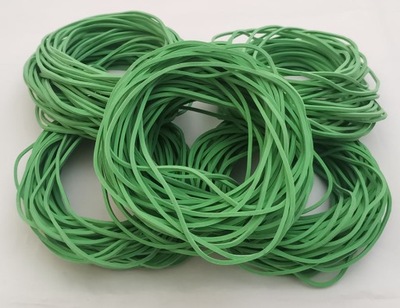 Gumki recepturki mocne zielone 50x1,5x1,5 mm 1kg