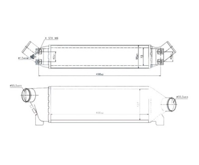 Интеркулер ford transit 00- 2c119l440ba фото №1