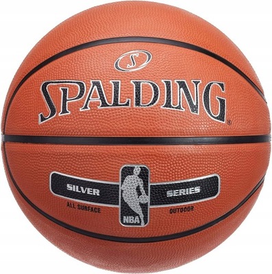 Piłka do koszykówki Spalding NBA Silver Outdoor 7 USZKODZONA