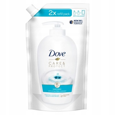Dove Care Protect antybakteryjne Mydło w płynie 500 ml zapas