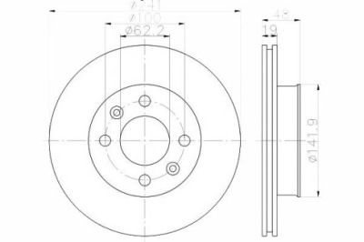 Textar 92134103 диск тормозная фото №1