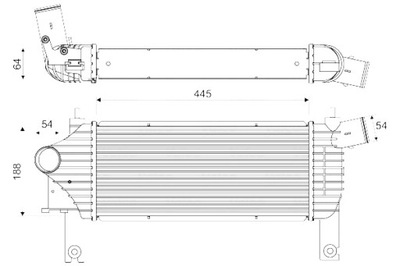 VALEO ИНТЕРКУЛЕР РАДИАТОР ВОЗДУХА VALEO 818608 NISSAN NAVARA