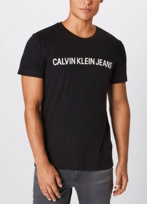 Calvin Klein Jeans Pánske tričko, čierne veľ. M