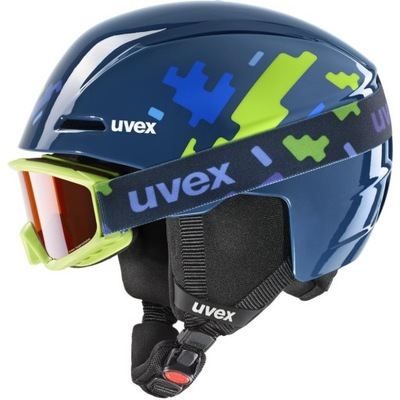 Kask narciarski dziecięcy Uvex Viti Set