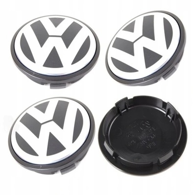 VW TOUAREG 4 PIEZAS TAPACUBOS KAPSLE 76MM/65MM 7L6601149  