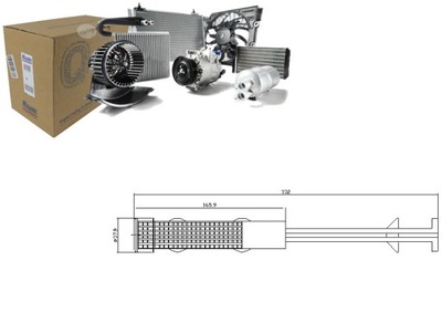 ОСУШИТЕЛЬ КОНДИЦИОНЕРА BMW 5 E60 5 E61 6 E63 6 E64 7 E65 E66 E67