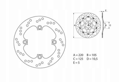 ДИСК ТОРМОЗНОЙ ЗАД BREMBO 68B40748