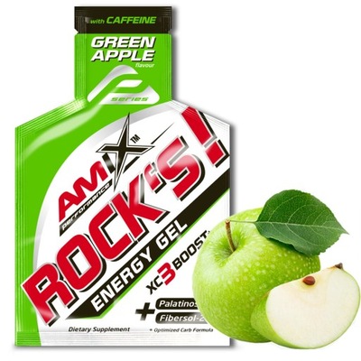 Żel energetyczny Amix Rocks ZIELONE JABŁKO Green Apple Pyszny, super skład