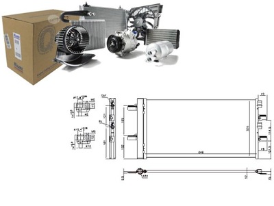 CONDENSADOR DE ACONDICIONADOR BMW 1 F40 2 F45 2 GRAN CUPÉ F44 2 GRAN TOURER  