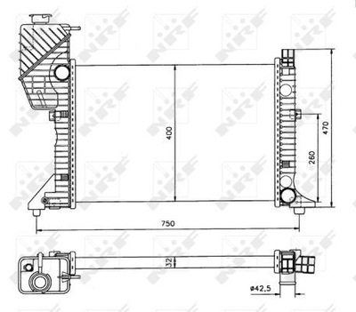 РАДІАТОР DB SPRINTER 2,9D