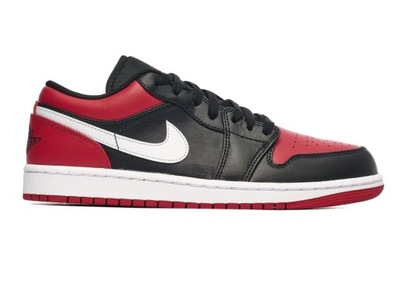 BUTY męskie NIKE AIR JORDAN 1 LOW 553558-066 czerwono czarne 47,5