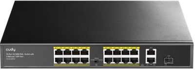 Switch Cudy FS1018PS1 16 portów PoE 10.100Mbps 1x SFP
