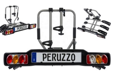 MALETERO SOPORTE PLATAFORMA ROWEROWA AL BARRA DE REMOLQUE GANCHO DE REMOLQUE PERUZZO SIEAL 3 BICICLETAS  