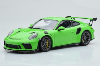 Porsche 911 991.2 GT3 RS Light Green With Silver Wheels Minichamps 1/18