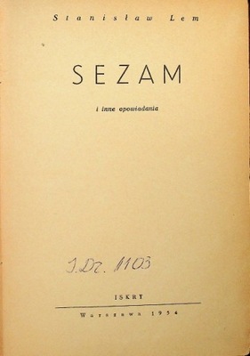 Stanisław Lem - Sezam