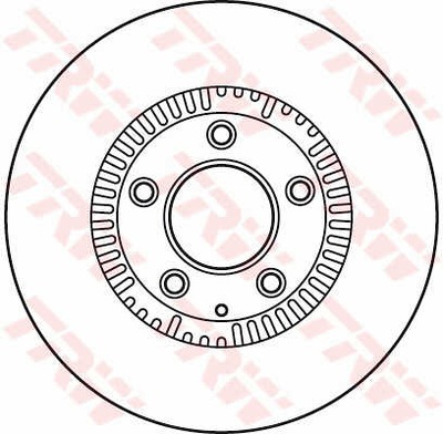 ДИСКИ ТОРМОЗНЫЕ ТОРМОЗНЫЕ ПЕРЕД TRW DF6067S