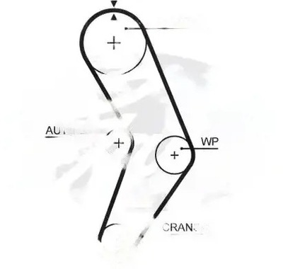 Ремінь розподільного валу 5662xs gates dacia фото №1