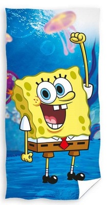 RĘCZNIK KAPIELOWY PLAŻOWY 70x140 SPONGEBOB DLA DZIECI