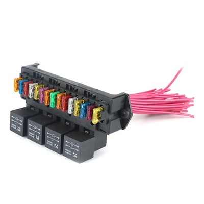 12 V CAR FUSE MALETERO 15-WAY WIRE FUSE BLOCK MALETERO MULTI-CIRCUIT CONTROL B~6223  