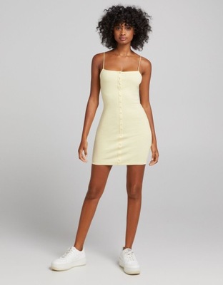 BERSHKA_SUKIENKA MINI NA RAMIĄCZKACH 0475987 R.XS