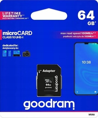 Karta pamięci SDXC Goodram M1AA-0640R12 64 GB