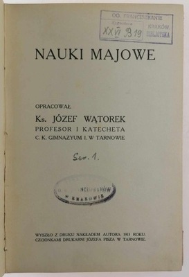 Nauki majowe - Ks. Józef Wątorek