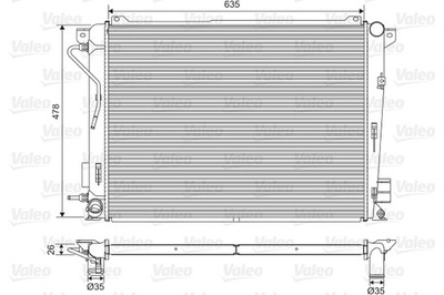 RADIATOR SYSTEM COOLING ENGINE 701600  