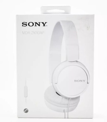 SŁUCHAWKI NAUSZNE SONY MDR-ZX110AP BIAŁE