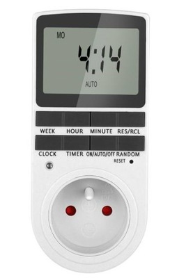 Programator Czasowy Gniazdka Wyłącznik Timer LCD