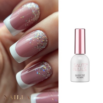 SAUTE NAILS GLOSSY TOP NO WIPE 8ML