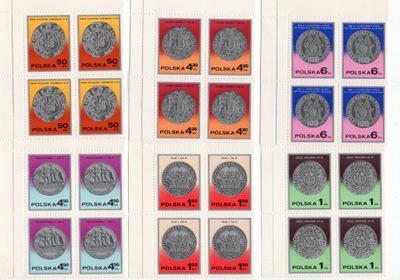 Monety Polskie 1977 – zestaw znaczków