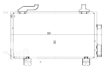 ABAKUS CONDENSADOR DE ACONDICIONADOR ACCORD 08- 2.0 I 16V  