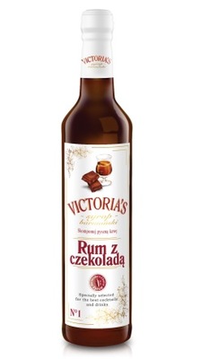 Victoria's SYROP DO DRINKÓW RUM Z CZEKOLADĄ 490ml