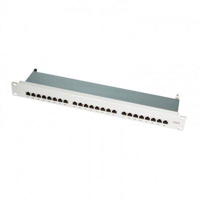 Patch panel LogiLink NP0040A 19" 24x RJ45 kat.6 ekranowany