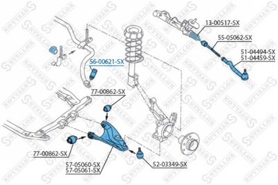 CONECTOR ESTABILIZADOR PARTE DELANTERA PARA DACIA  