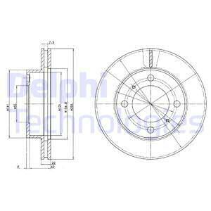 DISCO DE FRENADO DELPHI BG2891  