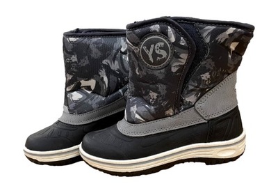 BUTY ZIMOWE ŚNIEGOWCE chłopięce ocieplane *28 18,4 cm