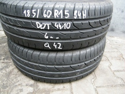 [Q42] 2XLATO 185/60R15 84H CONTINENTAL CONTIPREMIUMCONTACT 2 $