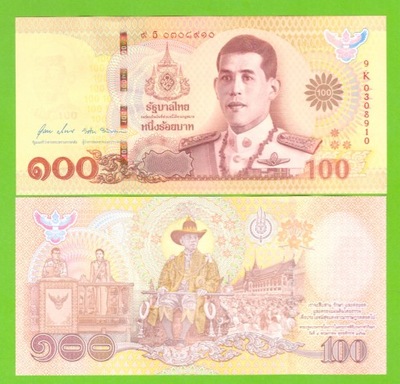 TAJLANDIA 100 BAHT 2019 P-140 UNC