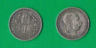 Austro-Węgry 1 korona 1893r