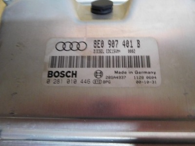 AUDI A4 B6 2.5 TDI БЛОК УПРАВЛЕНИЯ ДВИГАТЕЛЯ 8E0907401B