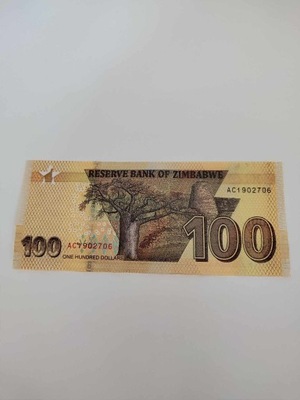 Zimbabwe - 100 Dolarów - 2020 - UNC